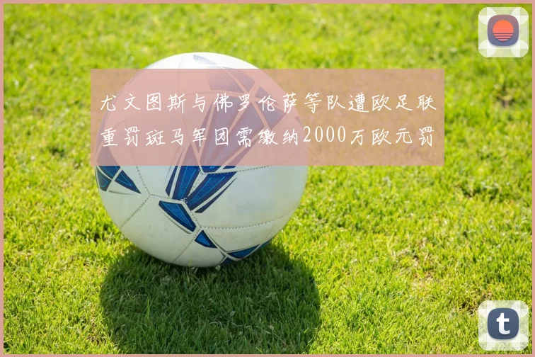 尤文图斯与佛罗伦萨等队遭欧足联重罚斑马军团需缴纳2000万欧元罚款