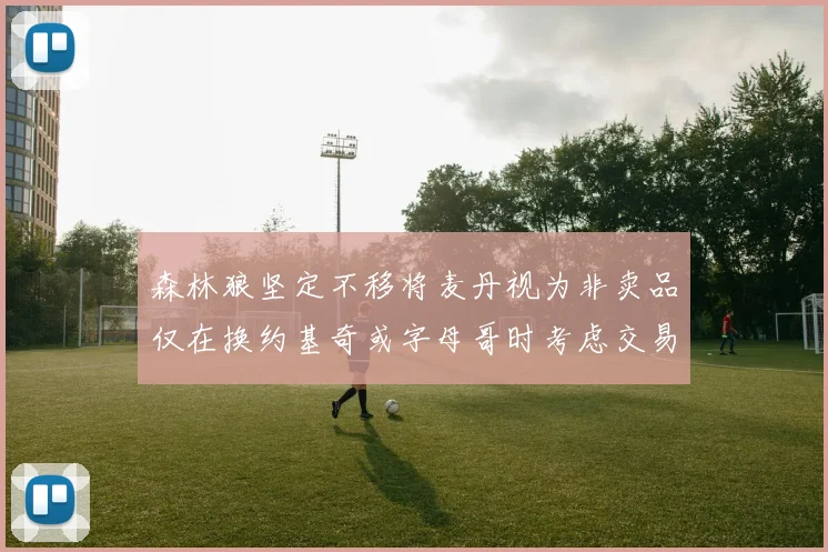 森林狼坚定不移将麦丹视为非卖品仅在换约基奇或字母哥时考虑交易